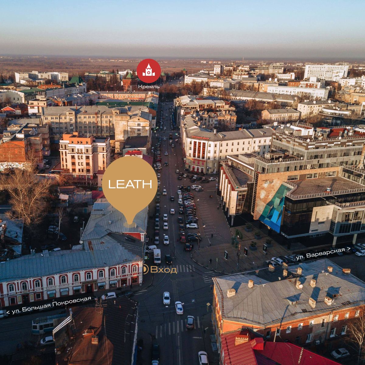 Студия LEATH на карте центра: Алексеевская, 15
